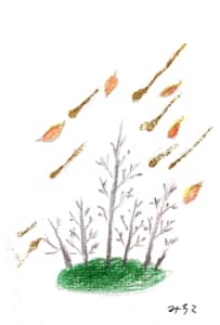 木枯らしと枯れ木 二枚目
