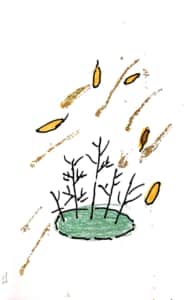 木枯らしと枯れ木 三枚目