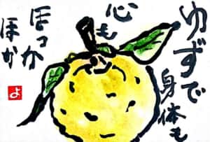 元気いっぱいな冬至の柚子