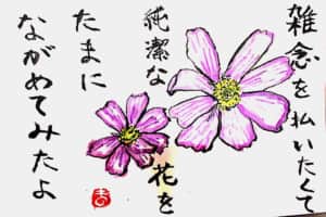 雑念を払いたくて純潔な花をたまにながめてみたよ
