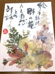 絵手紙は野の花 人と自然との対話
