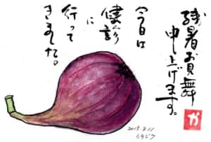 残暑お見舞い申し上げます。今日は健診に行ってきました。 〜イチジク〜