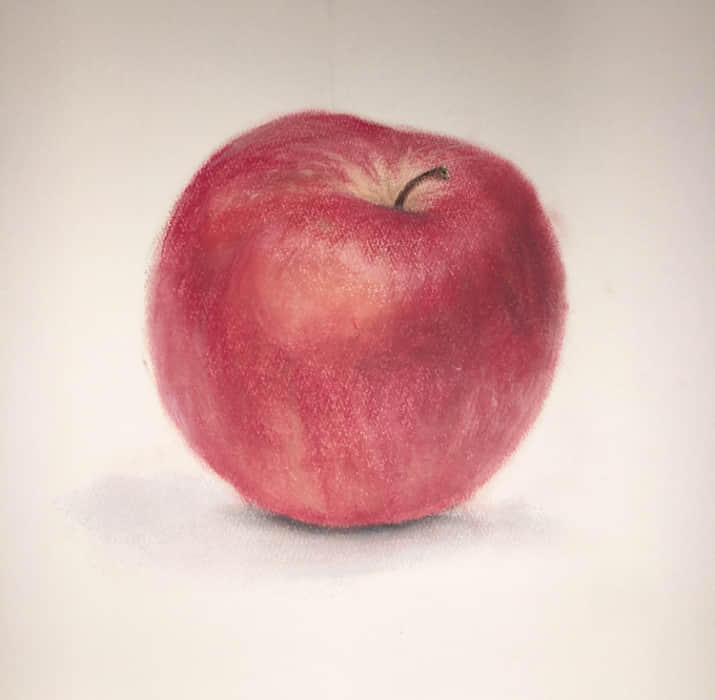 りんごを描きました