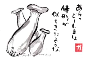 あらっどーしましょ体型が似てきたような〜エリンギ〜