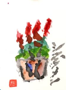 赤いシクラメン