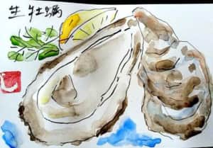 おいしそうな生牡蠣