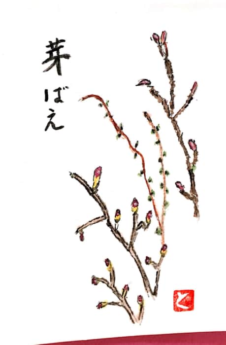 春の芽ばえ 〜桜と梅〜