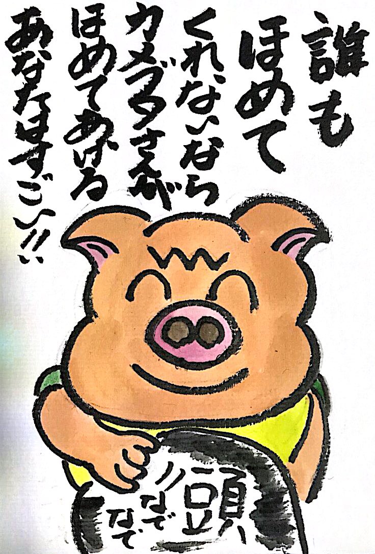 誰もほめてくれないならカメブタさんがほめてあげる あなたはすごい!!