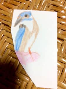 ハスにとまる六月のカワセミ