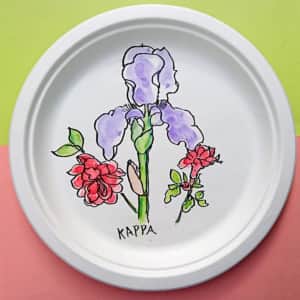 ジャーマンアイリスの花