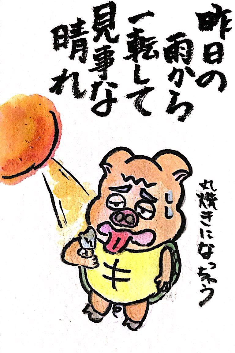 昨日の雨から一転して見事な晴れ