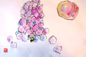 ブドウとプラム