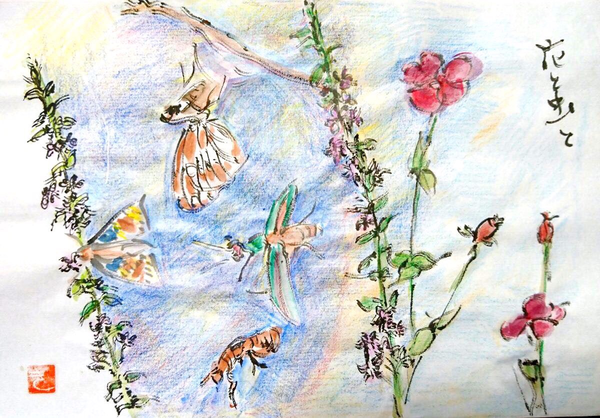 花と虫と