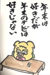 年末は好きだが年末のテレビは好きじゃない