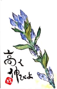 高く伸びよ 〜ブルーサルビアの花〜