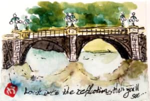 Look into the reflection then you'll see... 〜皇居の二重橋〜