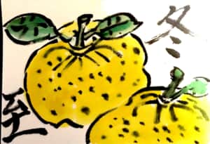 冬至の柚子