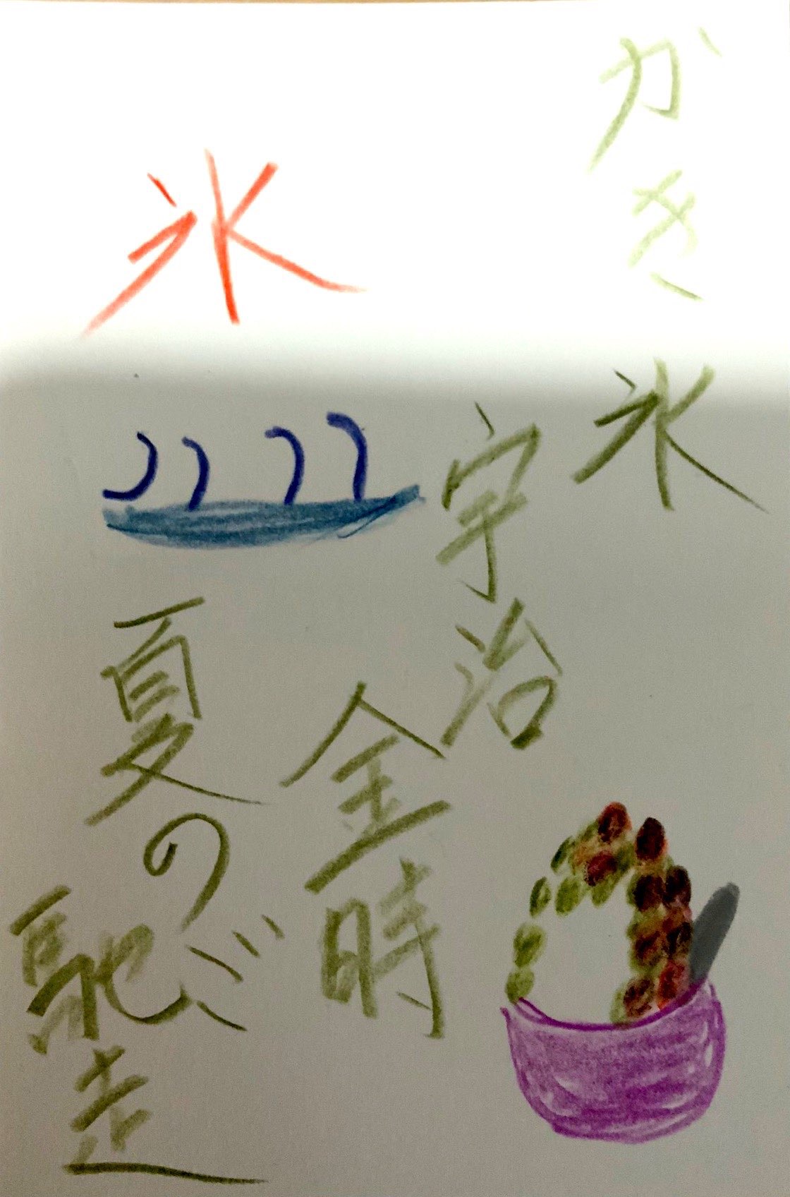 かき氷 宇治金時 夏のご馳走