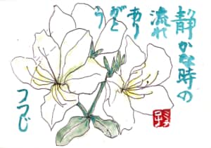 静かな時の流れありがとう つつじ