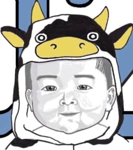 孫、哉太の似顔絵