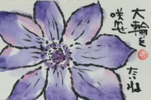 大輪のクレマチス