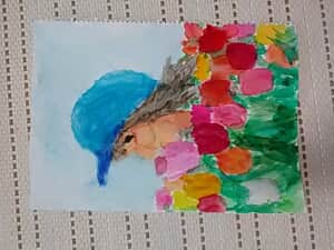 チューリップと少女