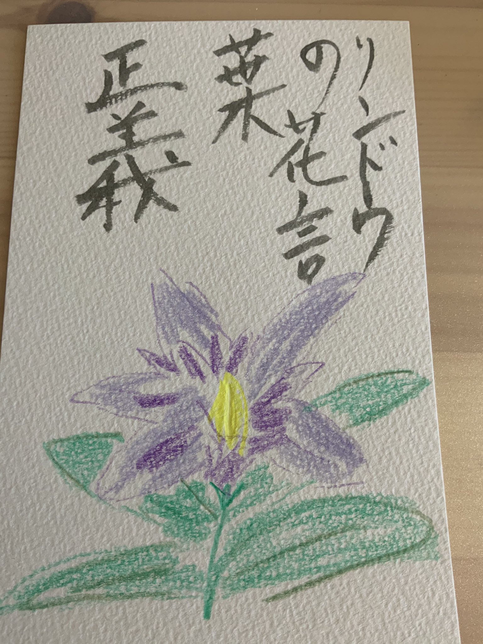 リンドウの花言葉 正義