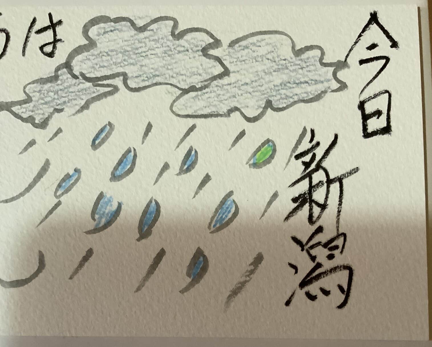 今日新潟は雨降り