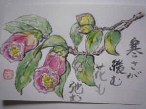 今日の絵手紙