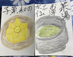 茶湯お薄と水仙の和菓子 江戸千家教室