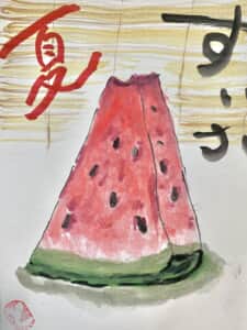夏はスイカ