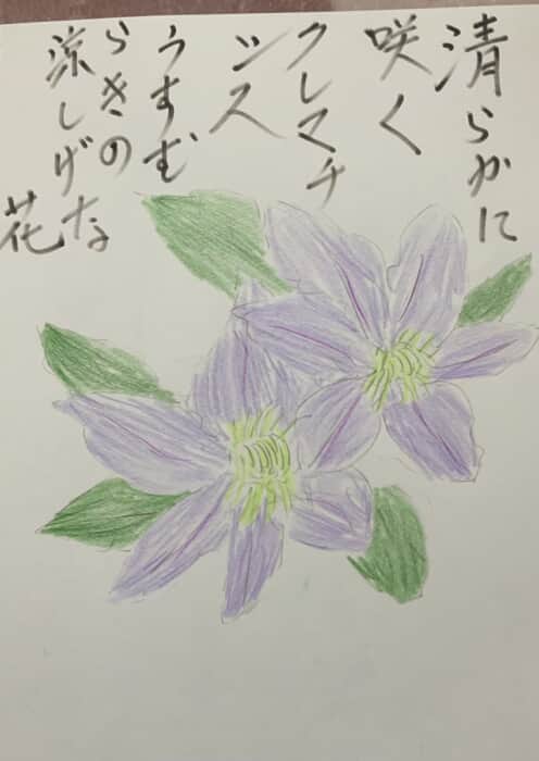 薄紫の涼しげな花クレマチス