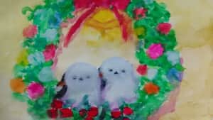 シマエナガのクリスマス