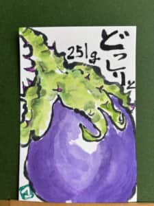 でかっ！米茄子