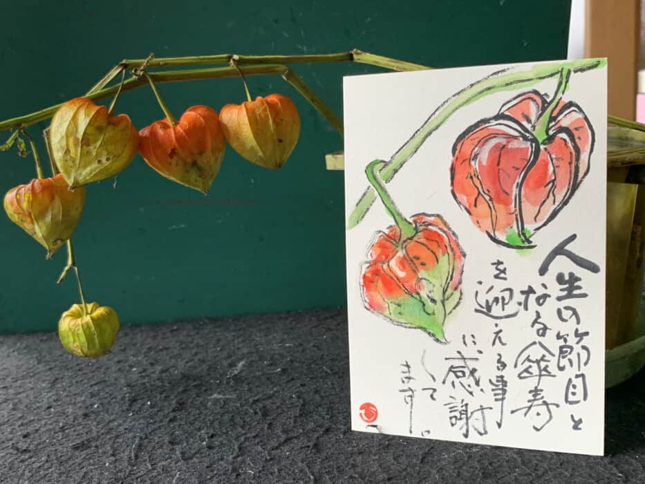 ホウズキ提灯だよー。