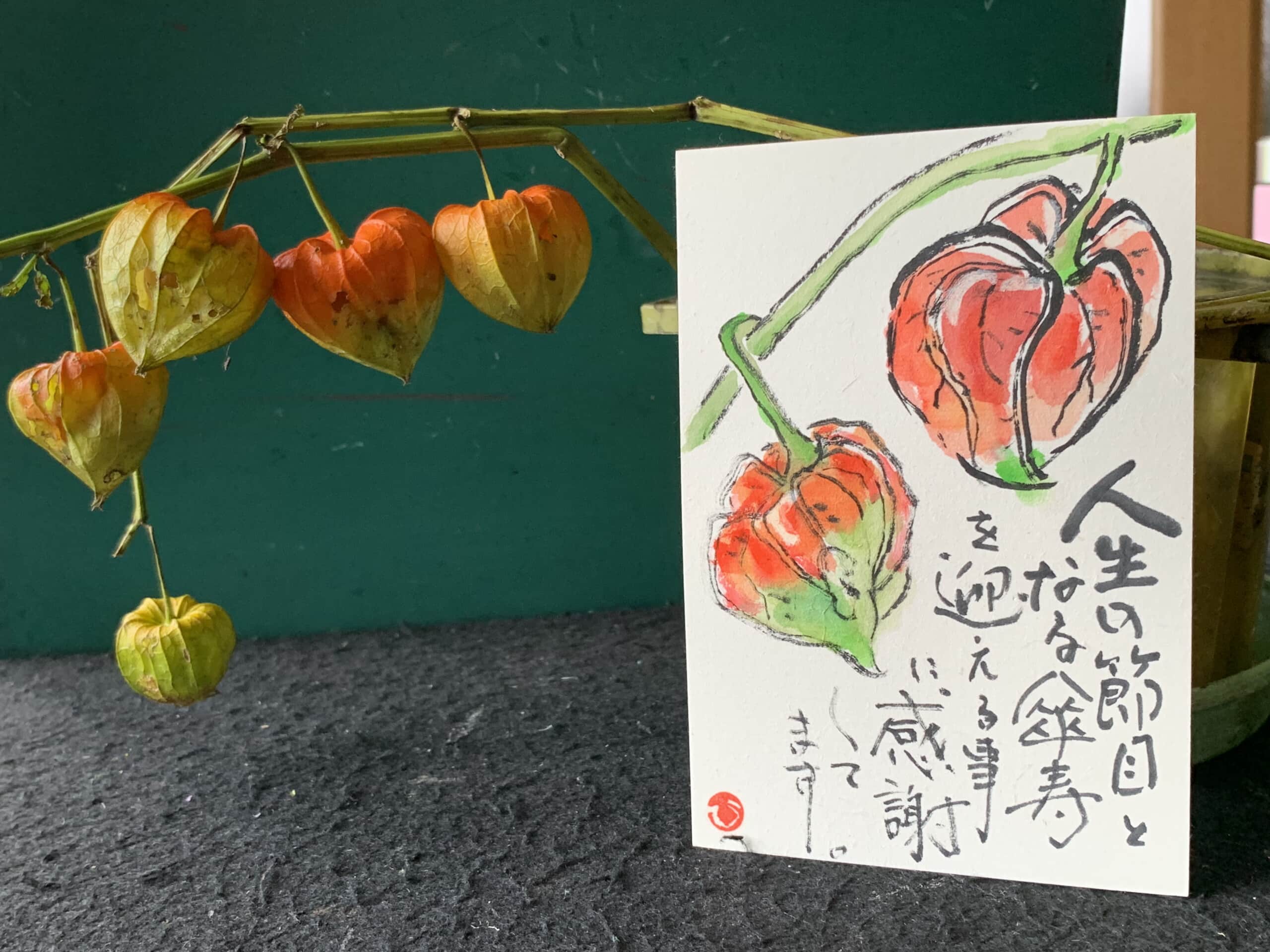 ホウズキ提灯だよー。