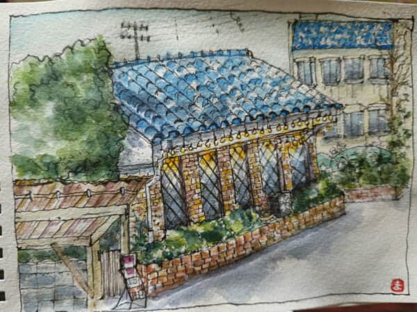 いつものカフェの駐車場から～*