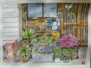 商店街の花たち～～*