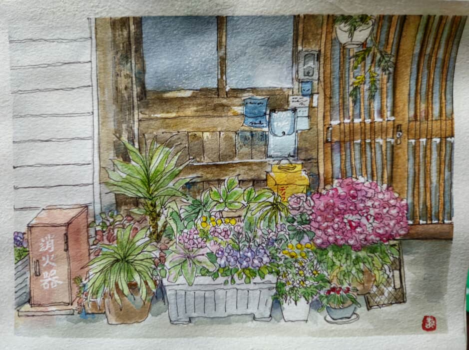 商店街の花たち～～*