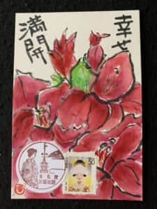 赤色グラジオラス